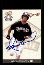 Signed Baseball Card Auto Aaron Rowand 1999 Team Best Rookie #74 Crawdads