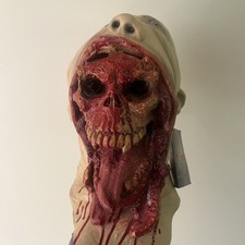 Mouth Bursting Skull Face Ghoulish DELUXE ADULT LATEX BLURP CHARLIE MASKMouth
