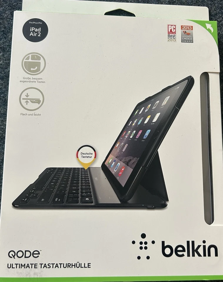 Belkin Qode Ultimate Keyboard für iPad Air 2 Schwarz neu 