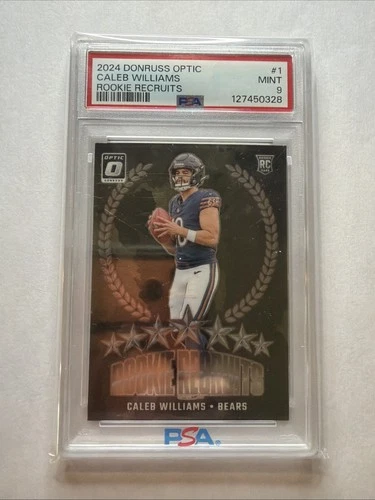 2024 Donruss Optic Rookie Recruits Caleb Williams #1 PSA 9