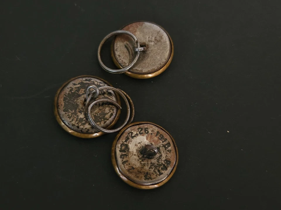 Vintage The Lark Brass Shank Button Set of 3 Bird Sewing Buttons - Image 2 of 4