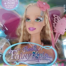 Barbie Fairytopia ELINA Styling Head NEW Rare BIBBLE Fairy Mirror Brush NIB 2004
