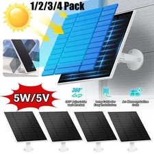 Solar Panel Charging for Outdoor Ring Security Camera Battery Charger with Cable