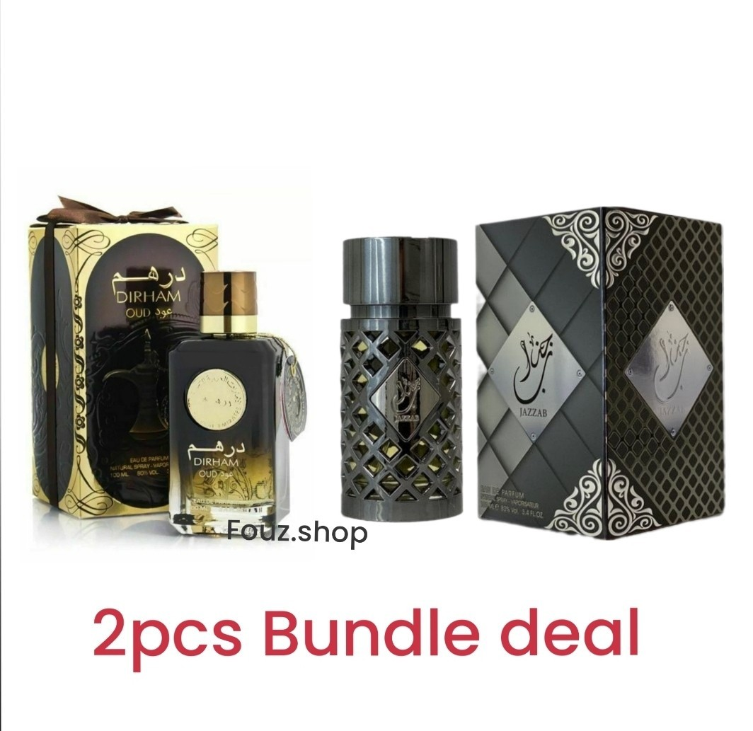 Ard Al Zaafaran Dirham Oud Eau de Parfum Spray 100 ml Unisex Perfume 2pcs