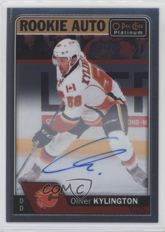 2016-17 O-Pee-Chee Platinum Rookie Oliver Kylington #R-OK Auto RC n7r