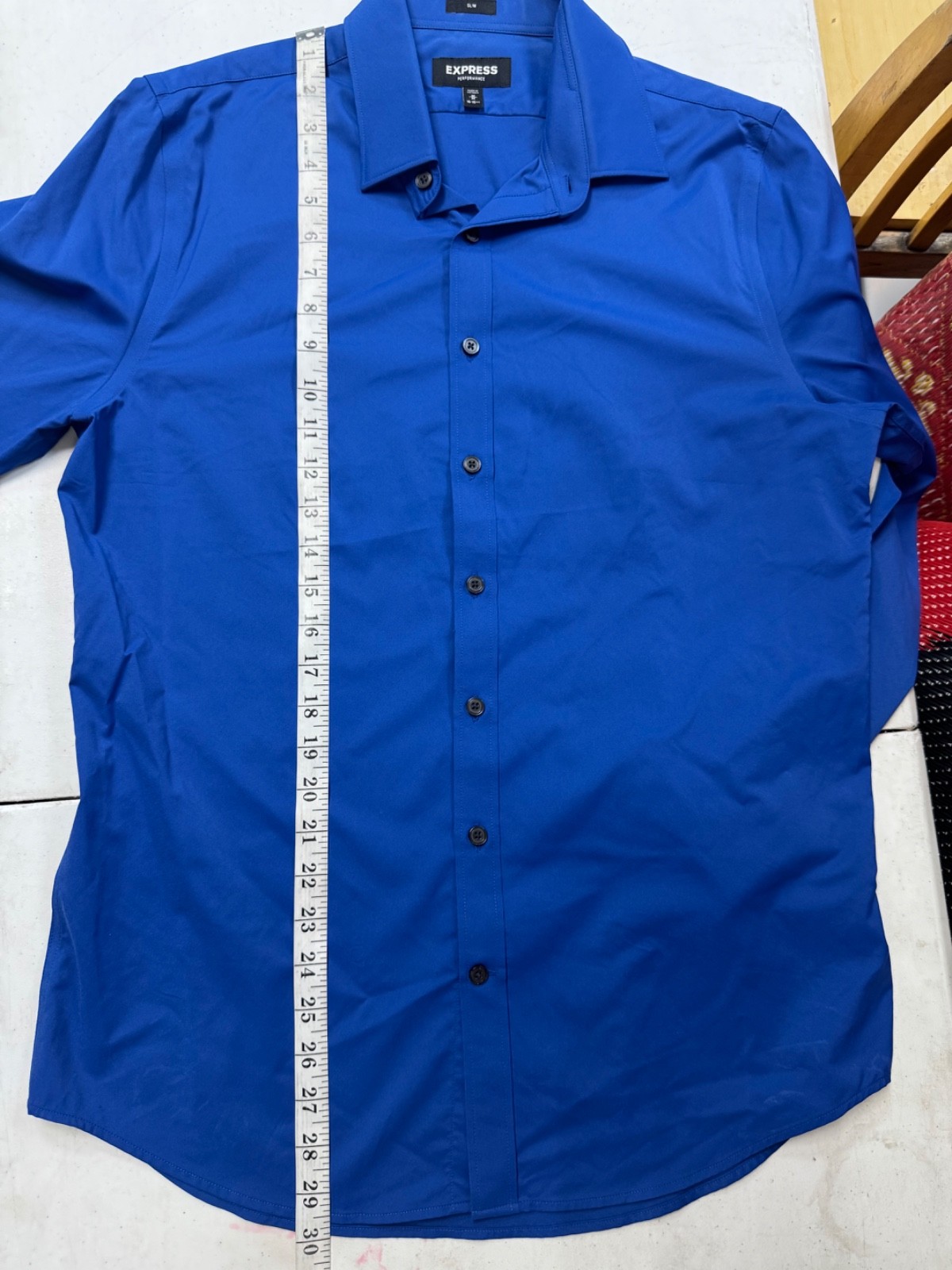 Express Performance Slim Button-Do Dress Shirt Ro… - image 8