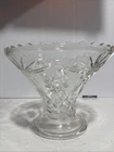 Vintage Anchor Hocking Punch Bowl Base Star Of David H 6.5 W 9