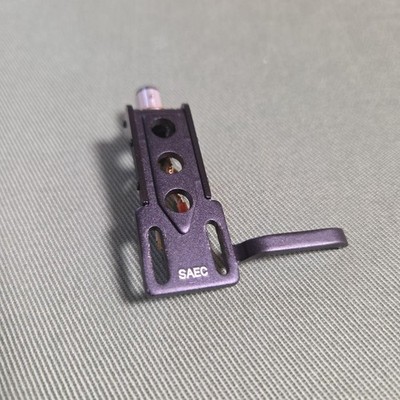 SAEC ULS-2X High Rigid Head-Shell OFC Lead Wire WE-407GT Tested Japan Vintage