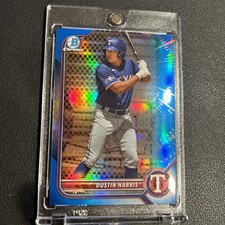 2022 Bowman Draft - Chrome Dustin Harris #BDC-41 Blue Refractor /150 (RC)