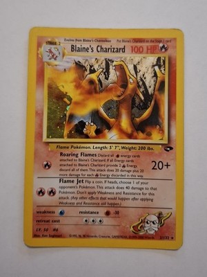 Pokemon 2000 Blaine’s Charizard Holo Gym Challenge 2/132 English ENG