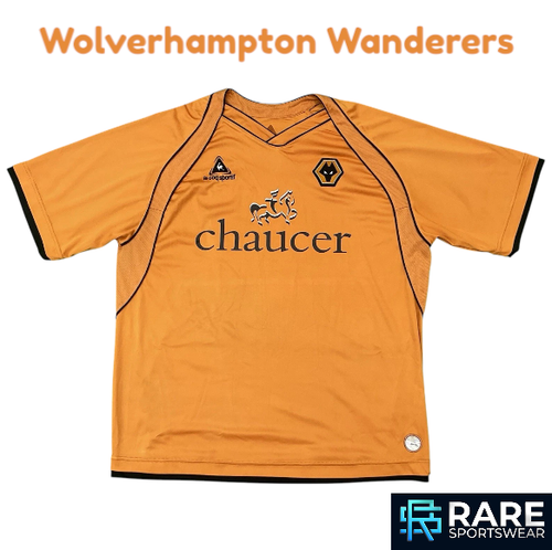 Wolverhampton Wanderers Wolves 2006-2007 Heim Fußballtrikot Le Coq