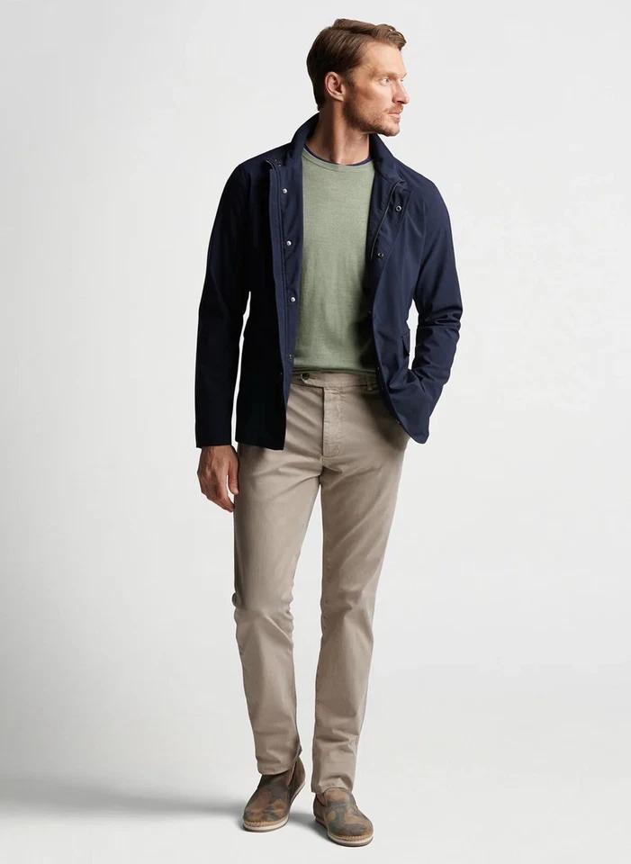 $1100 Peter Miller Hombres EXCURSIONIST Flex City Abrigo Chaqueta Azul Marino XXL Foto 4 de 4