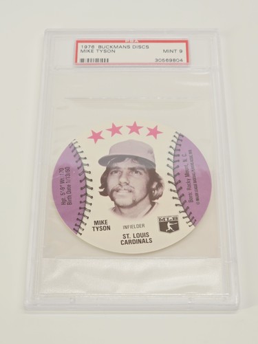 Mike Tyson 1976 Buckmans Discs card