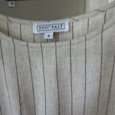 Unbranded Women's Cream and White Dress