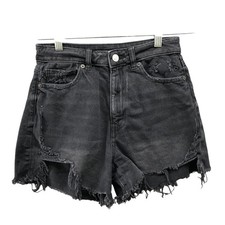 American Eagle Highest Rise Mom Short Womens 2 Comfort Stretch Waistband Black