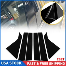 2SET Gloss Black Pillar Post Decorative stickers For 2014-2020 Chevrolet Impala