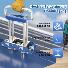 Kantenroller-Bieger f&uuml;r Blechkanten 0,01-0,04Zoll Metallplatte,0-90&deg; Biegewinkel