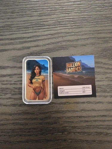 Bullion Baddies Series 5 World Passport Raffaela Rio 1oz w/ COA