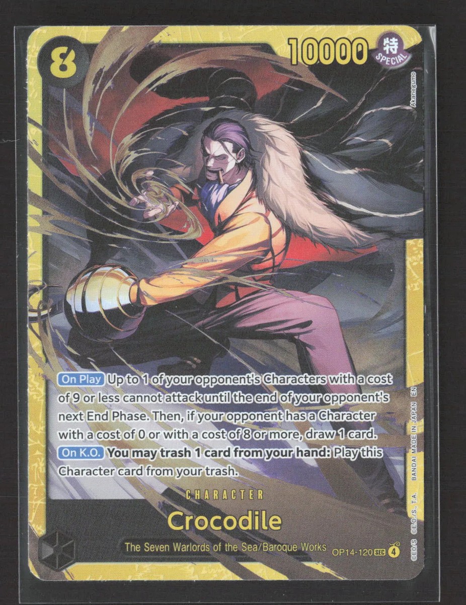 2024 Bandai One Piece Card Game (OP-14) Crocodile #OP14-120 | eBay