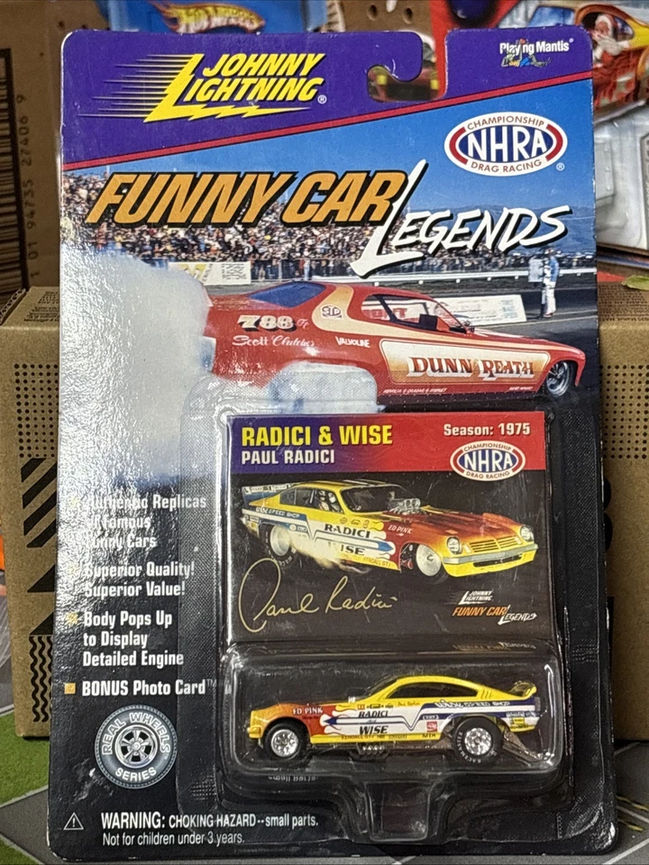 Johnny Lightning Funny Car Legends 1975 Radici & Wise NHRA 1:64 - DC-027 PAR Foto 3 de 4