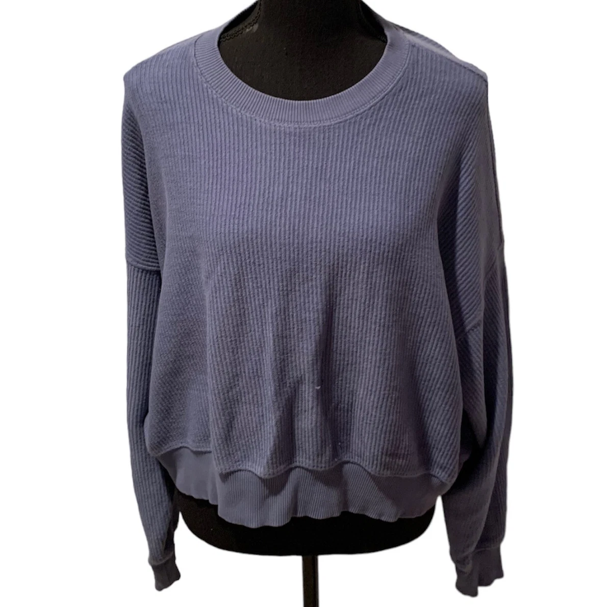 Ribbed sweatshirt hotsell
