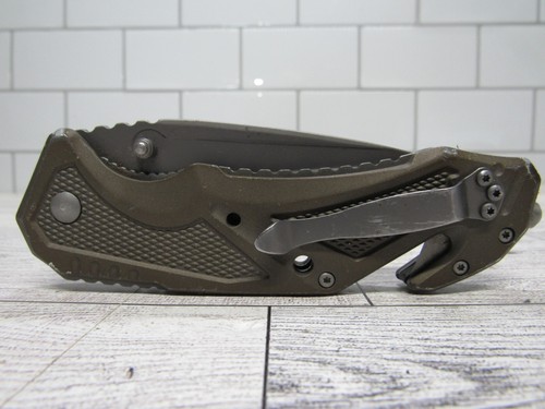 Smith & Wesson M&P Tanto Pocket Knife Tactical Rescue Folder 7Cr17MoV SWMP11G - Picture 2 of 4