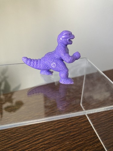 Tyrannosaurus Rex #6 Purple Vintage Monster In My Pocket S1 MIMP black Dot T-rex - Picture 2 of 2