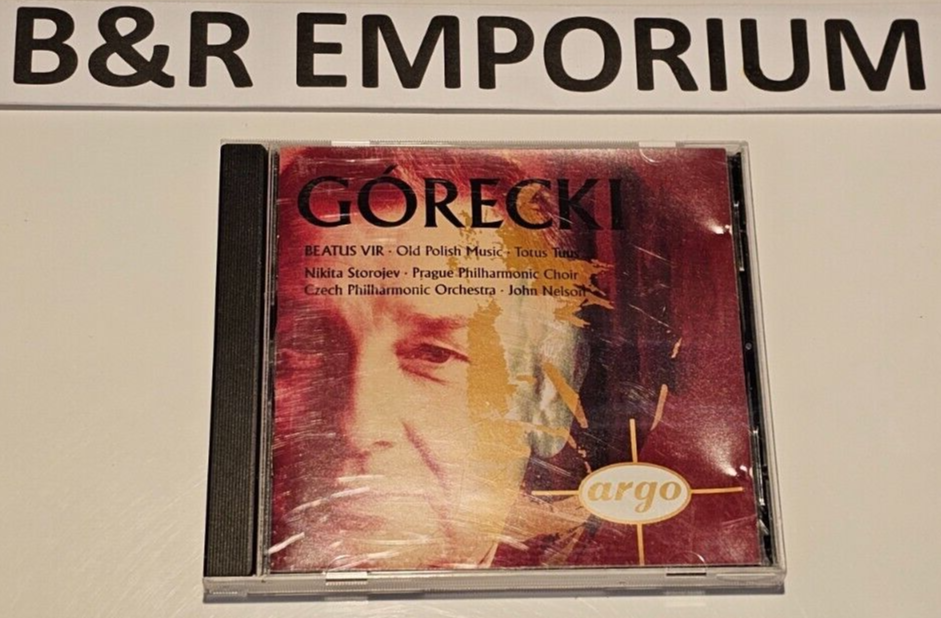 Górecki: Beatus Vir, etc. Czech Philharmonic Orchestra, Germany Argo 436 835-2 Górecki: Beatus Vir, etc. Czech Philharmonic Orchestra, Germany Argo 436 835-2