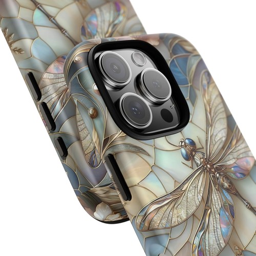 Luna Dragonfly Phone Case, Mother of Pearl Effect Phone Cover | X96 - 第 15/266 張圖片