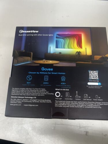 Govee Smart TV Backlight 3S w/ Color Changing LED & Camera Sync H6098 SEALED - Picture 3 of 5
