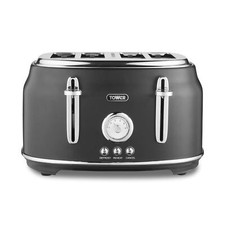 Tower 4 Slice Toaster, Renaissance, 1630W, T20065BLK, Black