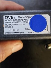 DVE DSA-9R-012 AUS Switching Power Supply AC Adapter Charger Output DC 9V 1A