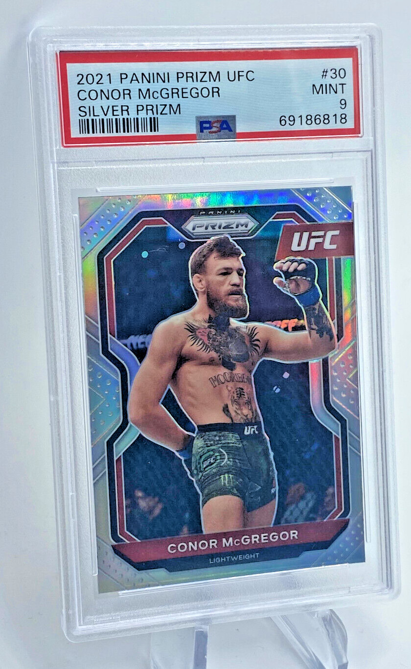 2021 Panini Prizm UFC Conor McGregor Silver Prizm #30 PSA 9 MINT