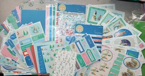 Details about Peter Rabbit Christmas Card Making Kit Decoupage/Papers/Ribbons/Toppers NEW