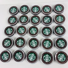 Lot Of 25 Starbucks Metal Bottle Caps Mocha Frappuccino Lids Art Craft Supply