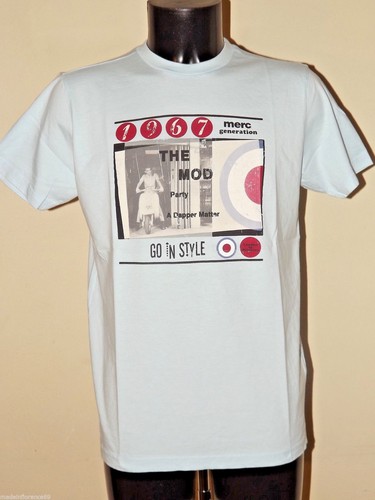SCONTO 50% MERC LONDON T SHIRT BAILLE XS M XXL MAGLIA VESPA SCOOTER MODS  CASUAL | eBay