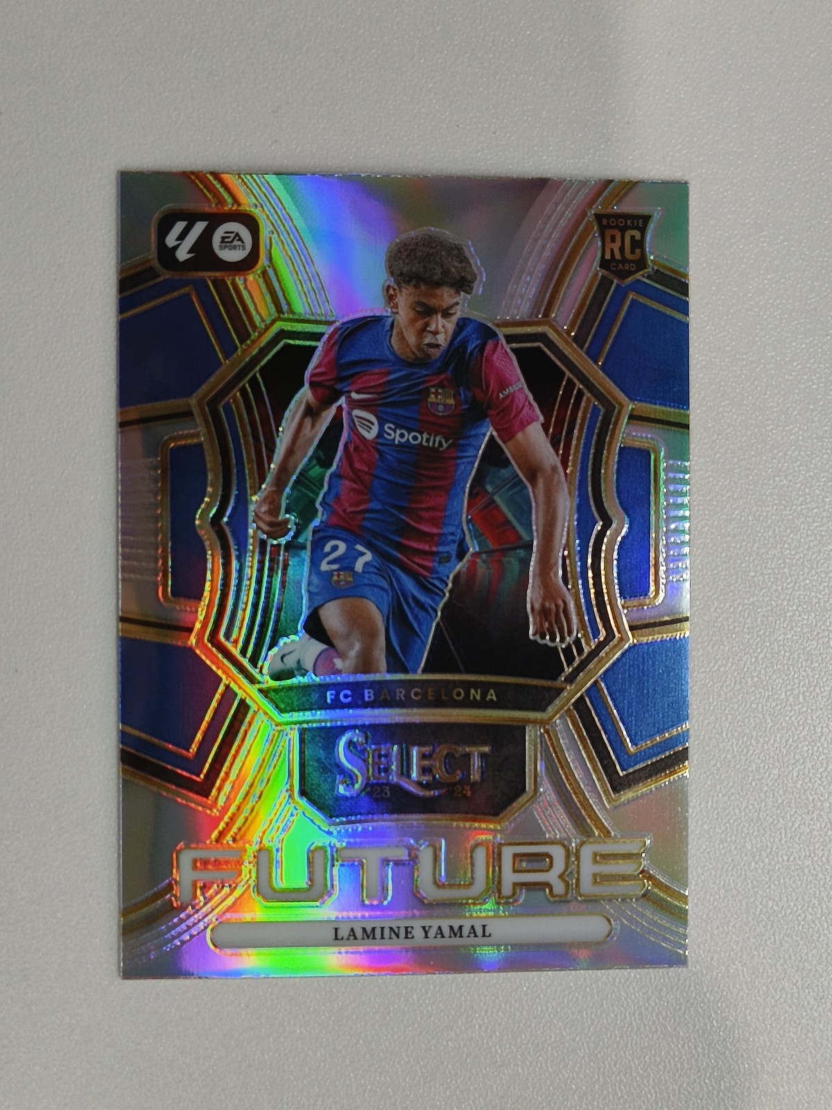 Lamine Yamal 2023-24 Panini Select Future Rookie RC #15 Silver Refractor -VI
