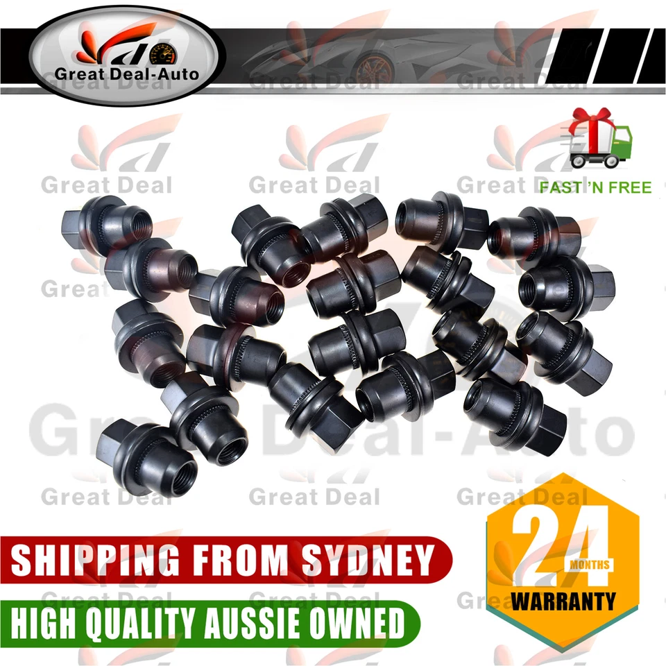 20pcs Black Wheel Lug Nuts Bolts for Land Rover Range Rover LR3 LR4 RRD500290A - image 4 of 4