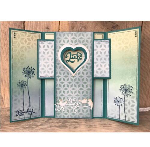 Lnsert Pop-up Frame Metal Cutting Dies Stencils Photo Album Decorative Embossing