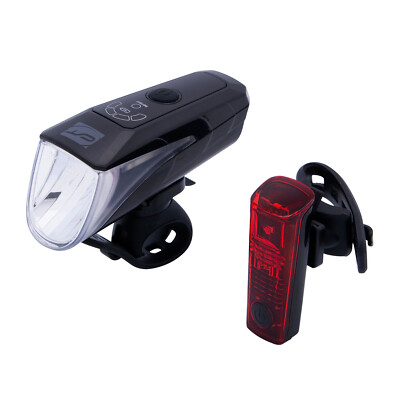 70 LUX CONTEC 24sevenStop Akku Fahrrad Lampen Set Leuchtenset Bike Rennrad Velo