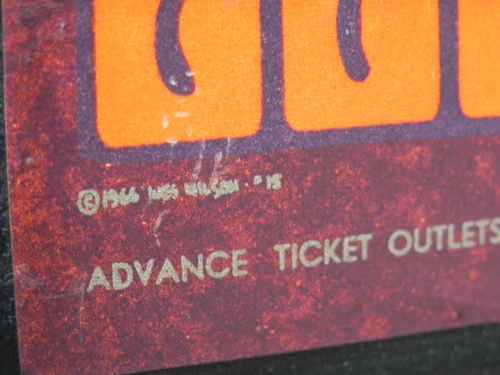 Grateful Dead Jefferson Airplane 1966 New Year Bash Fillmore Postcard on Wood - Picture 6 of 9