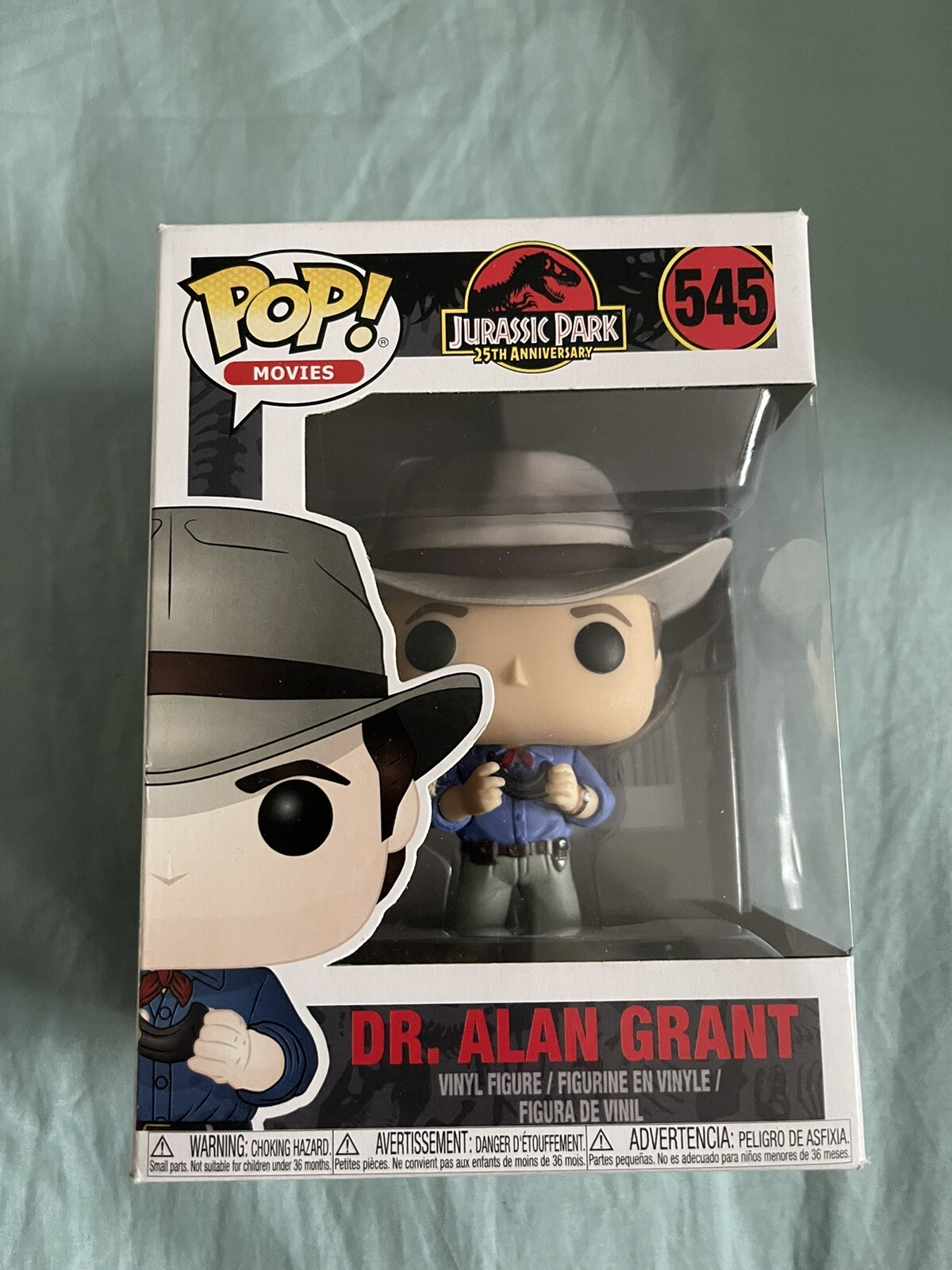 Abovedado #545 Dr. Alan Grant Funko Pop! Figura De Vinilo De Jurassic Park