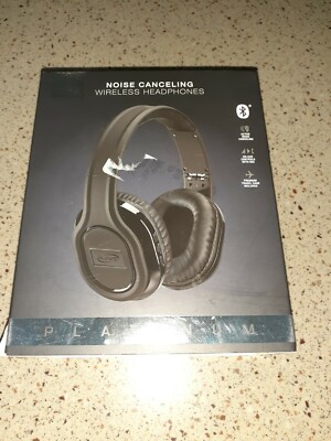 iLive Bluetooth Platinum Noise Canceling On-Ear Headphones in Black Wireless 