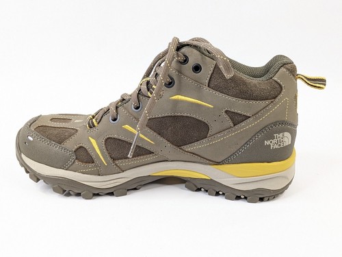 Zapato TNF North Face Mujer Erizo Marrón Amarillo Talla 7 Único Derecho Solo Amputado - Imagen 3 de 5