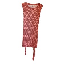 Ann Taylor Loft Petites Dress Women's Size SP Red White Sleeveless Rayon VGUC
