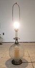 SET OF 2 VINTAGE HOLLYWOOD REGENCY GLASS GLOBE LAMP — photo 2