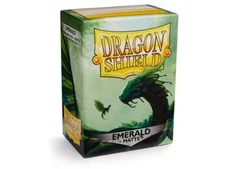 Matte Emerald 100 ct Dragon Shield Sleeves Standard Size