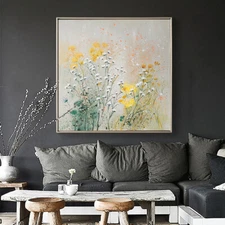 Simple hand-painted Oil Painting Dining Decorative Painting Flower Paintings