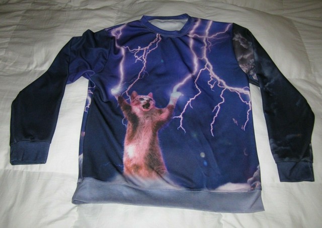 lightning cat shirt