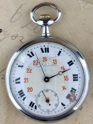 Antique Pocket Watch BOREL FRERES & Cie. For Part's Or Repair 